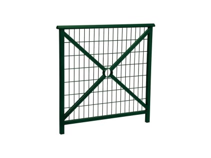 Zábradlí Lisabon s madlem, délka 1000 mm, mřížka, barva zelená RAL6005 206220.6005