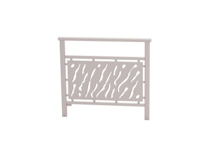 Zábradlí Benátky, délka 1000 mm, vypalovaný motiv, barva šedá RAL7044 206820.7044