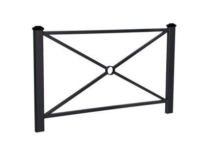 Zábradlí Pagode délka 1580 mm, barva černá RAL9005 206211.9005