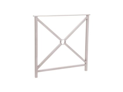 Zábradlí Héritage, délka 800 mm, bez madel, jednoduchý kříž, barva šedá RAL7044 206130.7044