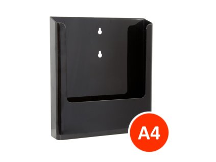 Nástěnný zásobník na letáky A4, černý