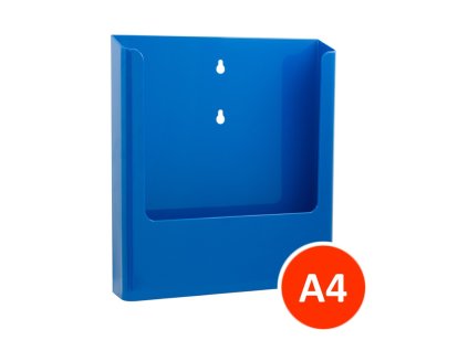 Nástěnný zásobník na letáky A4, modrý