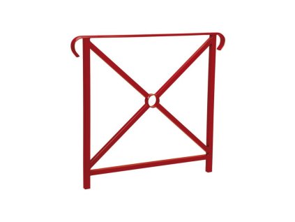 Zábradlí Héritage, délka 800 mm, dvě madla, jednoduchý kříž, barva vínová RAL3004 206150.3004