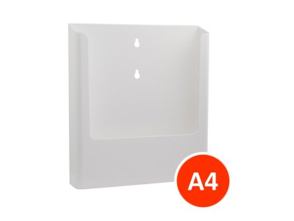 Nástěnný zásobník na letáky A4, bílý