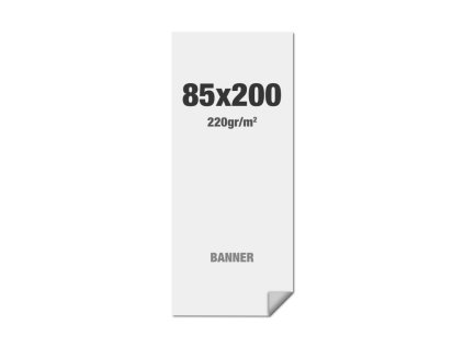 Prémiový banner s potiskem 85 x 200 cm, No Curl vícevrstvý matný LNC85x200M220