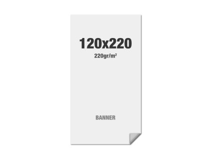 Prémiový banner s potiskem 120 x 220 cm, No Curl vícevrstvý matný LNC120x220M220
