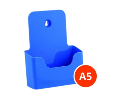 Stolní stojánek na letáky A5, modrý