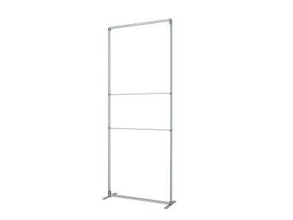 Stěna FlexFrame 100x250 cm, rám stříbrný FFW100x250