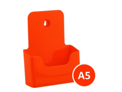 Stolní stojánek na letáky A5, oranžový