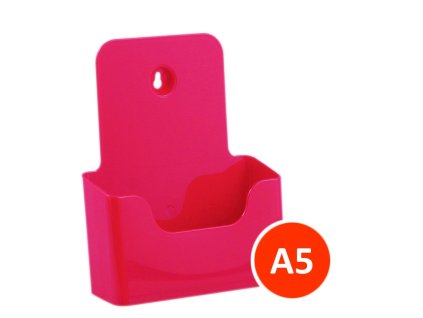 Stolní stojánek na letáky A5, červený