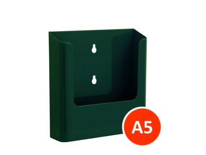 Nástěnný zásobník na letáky A5, zelený