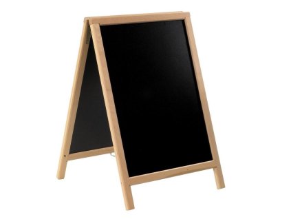 Dřevěný poutač Premium, 55x85 cm, přírodní