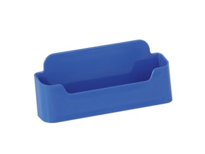 Stolní stojánek na vizitky, jednoduchý - modrý