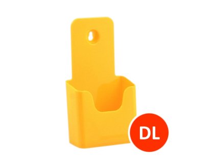 Stolní stojánek na letáky DL, žlutý