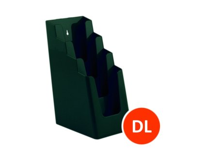 Stolní stojánek na letáky 4xDL, zelený