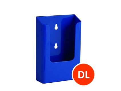 Nástěnný zásobník na letáky DL, modrý