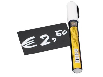 Křídová informační tabulka A8, 20ks + bílý popisovač