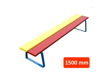 Dětská lavička N1 bez opěradla, šířka 1500 mm