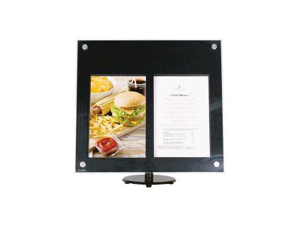 Akrylátová menu LED vitrína, 2xA4 MCS-2A4-PA