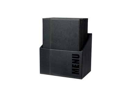 Jídelní lístek Trendy A4, sada box 20ks (Barva černá, Formát A4, Štítek Nápis "MENU")