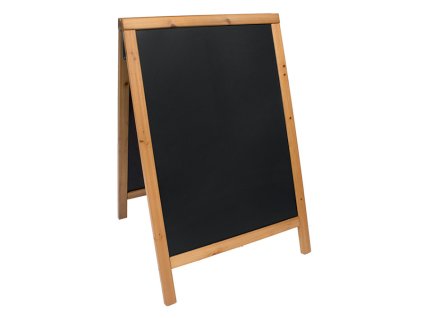 Reklamní poutač Woody Sandwich 85x55 cm, teak, měkké dřevo, BDW-TE-85
