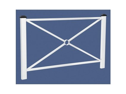 Zábradlí Pagode délka 1580 mm, barva bílá RAL9010 206211.9010