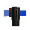 Černý bariérový sloupek s modrým flexi pásem délky 3m, kónická základna STOP80-B