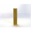 Ochranný sloupek Ø 159 mm s patkou, výška 700 mm, žlutý