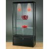Skleněná vitrína 1000x2000x400 mm, s úložným prostorem, LED osvětlení, posuvné dveře 476-005