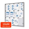 SCXS12xA4 Interiérová vitrína Economy 12xA4 - plechová záda