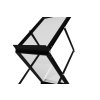 Montana skládací stojan na brožury A3, černý, pevný kufr 5907451668955