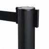 Bariérový sloupek s černým flexi pásem 2,7m , černý BBBLACK