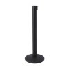 Bariérový sloupek s černým flexi pásem 2,7m , černý BBBLACK