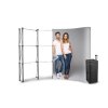 Reklamní stěna Pop Up 3x4 - oblá + přepravní box na kolečkách 5907451660348