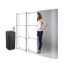 Reklamní stěna Pop Up Magnetic 3x3 - rovná + přepravní box na kolečkách 5907451661024