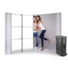 Reklamní stěna Pop Up Magnetic 3x4 - oblá + pultík na kolečkách 5907451665978