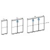 Světelný panel LED BOX™ 100X230 cm - černý 5907451667514