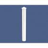 Zahrazovací ocelový sloupek Province Ø 114 mm, barva bílá RAL9010, hlavice Agora 206497.9010