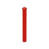 Zahrazovací ocelový sloupek Province Ø 114 mm, barva červená RAL3020, hlavice Agora 206497.3020