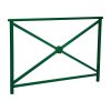 Zábradlí Lisabon s madlem, délka 1500 mm, jednoduchý kříž s růžicí, barva zelená RAL6005 206233.6005