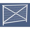 Zábradlí Lisabon s madlem, délka 1500 mm, mřížka, barva bílá RAL9010 206221.9010