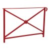 Zábradlí Héritage, délka 1500 mm, jedno madlo, jednoduchý kříž s růžicí, barva vínová RAL3004 206143.3004