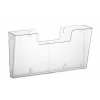 Nástěnný zásobník na letáky A4 na šířku, set 4ks, transparentní A4WL.4.TRA
