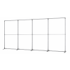 Stěna FlexFrame 400x200 cm, stříbrný rám + oboustranný tisk FFW100X200X4-STFR4000X2000SSKX2