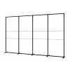 Stěna FlexFrame 400x250 cm, černý rám + oboustranný tisk FFWBL100X250X4-STFR4000X2500SSKX2