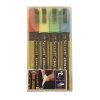 Křídový popisovač, hrot 2-6 mm, různé barvy, blistr 4 ks