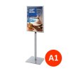 Stojan Info Pole s klaprámem A1, ostrý roh, jednostranný