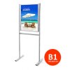 Stojan Info Board s klaprámem 700x1000 mm, oboustranný