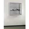 Prachotěsná nástěnná vitrína 1000x972x300 mm, bez osvětlení