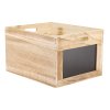 Dřevěný box s popisovací tabulkou Securit Wooden Crate CR-CB